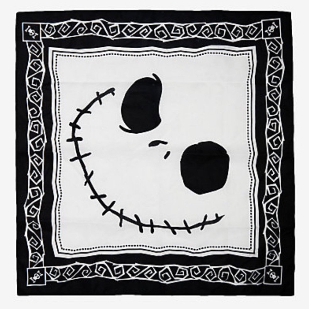 Disney Bandana Jack Skellington Nightmare - Picture 1 of 8